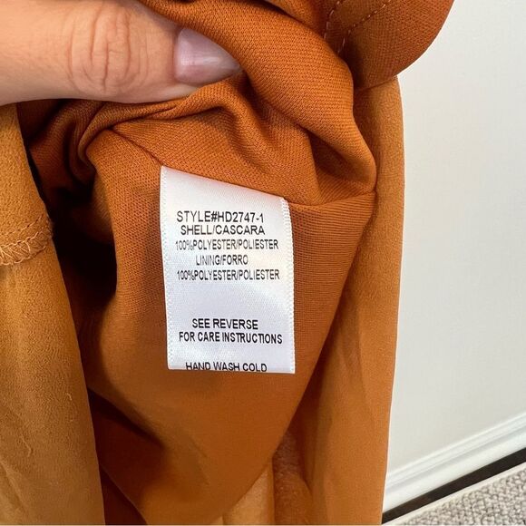 Jessakae Collection Marigold Long Maxi Dress Size Small Chiffon - Picture 9 of 10